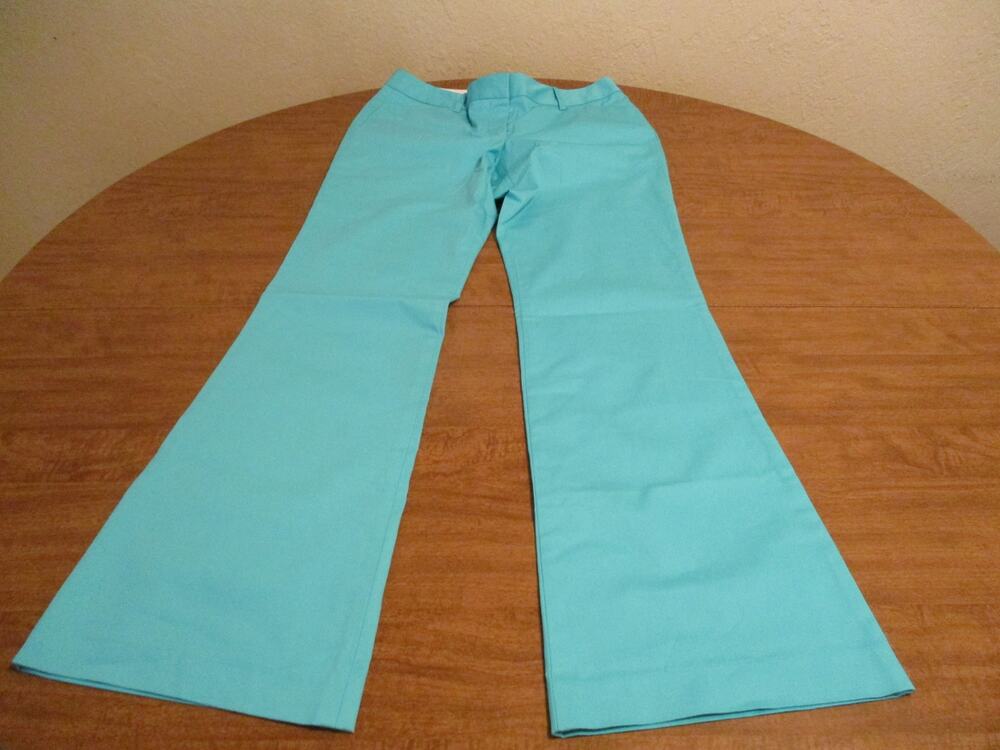 VICTORIAS SECRET BODY BY VICTORIA THE CHRISTIE FIT AQUA BLUE PANTS SIZE 6